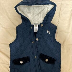 Little Me Puff Vest Navy Blue 24 months